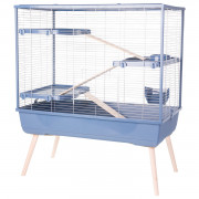Zolux Neolife 100 Knaagdierkooi - Dierenverblijf - 99x54x114 cm Blauw