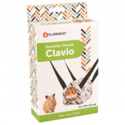 Flamingo Hamsterhuis Clavio Horizontale Hanger - Kooi Accessoire - 16x11x11 cm Multi-Color