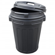 Homestyle Voerton Met Draaisluiting - Voerbewaarton - Ø43 cm 70 l Zwart