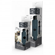 Eat Slow Feed And Treat Roller Anti-Schrok Grijs&Zwart - Hondenvoerbak - Ø8x23 cm
