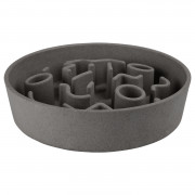 District 70 Bamboo Dog Slow Feeder - Hondenvoerbak - Ø21 cm Grijs