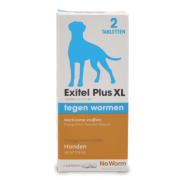 No Worm Exitel Plus Hond XL vanaf 17.5 kg - 2 tbl