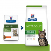 3kg Metabolic Weight Management kattenvoer met Kip zak Hill's PRESCRIPTION DIET
