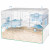 Zolux Panas 60 - Dierenverblijf - 59x39x40 cm Blauw