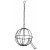 Trixie Voederbal Metaal Zwart - Ruif - 12 cm