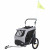 Trixie Fietskar Opvouwbaar - Hondenfietskar - Grijs Zwart 63x95x90/132 Cm Tot 22 Kg Medium