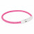 Trixie Usb Flash Lichtgevende Band Ø 7 Mm Roze - Hondenveiligheidslampje - M-L