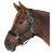 Waldhausen Halster Satin Donkergroen - Paardenhalster - Cob Satin