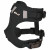 Petlando Hondenharnas Mesh Vest Zwart - Hondentuig - L 37-44/50-68 Cm