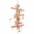 Flamingo Vogelspeelgoed Papier Strip - Vogelspeelgoed - 50 cm Bruin Multi-Color