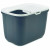 Savic Kattentoilet Hop In 38.5x58x39x5 cm - Kattenbak - Antraciet&Wit