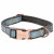 Rogz Urban Halsband Turquoise&Grijs&Rosé - Hondenhalsband - M