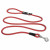 Curli Stretch Comfort Leash Rood - Hondenriem - 180x1.0 cm Rond Nylon Ø 10 Mm