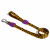 Zee.Dog Looplijn Honey Geel&Zwart - Hondenriem - 120x1.5 cm