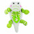 All For Paws Little Buddy Comforting Gator - Hondenspeelgoed - 40x25x4 cm Groen