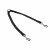 Adori Koppelstel Nylon Zwart - Duo hondenriem - 28-42X1.5 cm