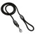 Adori Looplijn Nylon Rond Zwart - Hondenriem - 130X1.3 cm
