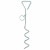 Adori Grond Spiraal Voor Aanleglijn - Hondenriemaccessoire - 40 cm