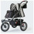 Innopet Hondenbuggy Comfort Efa Eco - Hondentrolley - 96x53x104 cm Zwart Grijs
