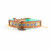 Dwam Halsband Indi Moon Goud&Turquoise - Hondenhalsband - 27-33 x 2 cm