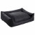 Maxxnobel Orthopedische Sofa Lederlook/Teddy Zwart&Antraciet - Hondenbank - Small