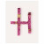 Dogguo Zebra Harness - Hondentuig - Bordeaux Pink Xs